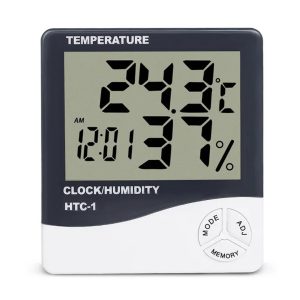 Hygrometer Thermometer Humidity Meter with Clock GI-17